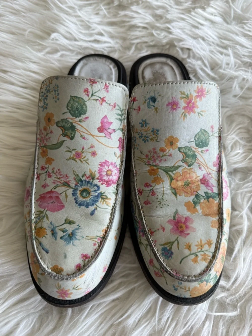 Free People Vida Floral Loafer Mules